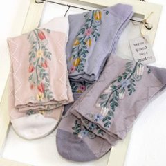 あなたに優しい靴下（サイド花）の画像