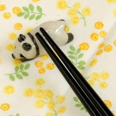 豆屋　箸置き（パンダ　うつぶせ　まっすぐ）画像