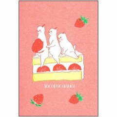 レトロ印刷×トコロコムギ　ポストカード（sweets）画像