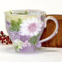 工房ゆずりは　マグ（花かざり）の画像