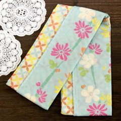 京都くろちく　両面ガーゼてぬぐい（秋明菊）の画像