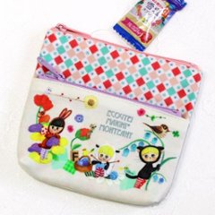 エクート　2段ポーチ（フラワー）の画像