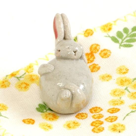 豆屋　箸置き（うさぎとかめ：うさぎ）画像