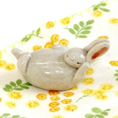 豆屋　箸置き（うさぎとかめ：うさぎ）画像