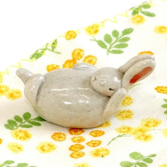豆屋　箸置き（うさぎとかめ：うさぎ）画像