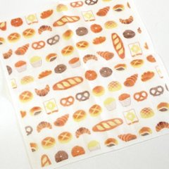蚊帳の夢　絵便りふきん（パン）画像