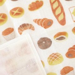 蚊帳の夢　絵便りふきん（パン）画像