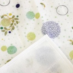 蚊帳の夢　絵便りふきん（ボタニカル）画像