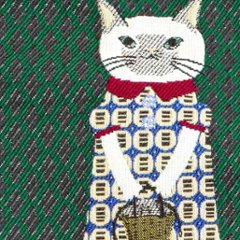 パーラーすずらん堂　ゴブラン織りサブバッグ おめかしさん（モスグリーン）画像