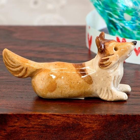 豆屋　箸置き（ラフ　コリー）画像