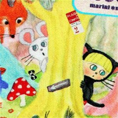 エクート　ペンポーチ（カラフル森）画像