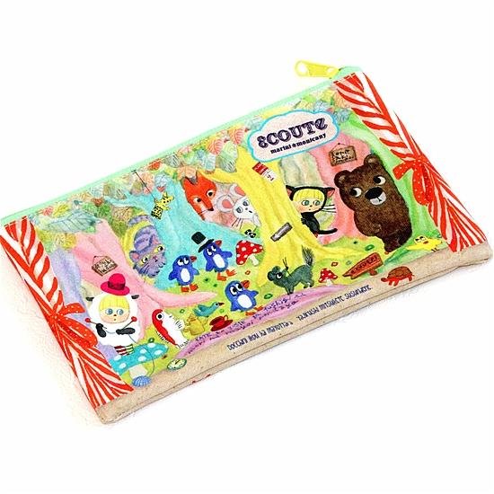 エクート　ペンポーチ（カラフル森）画像