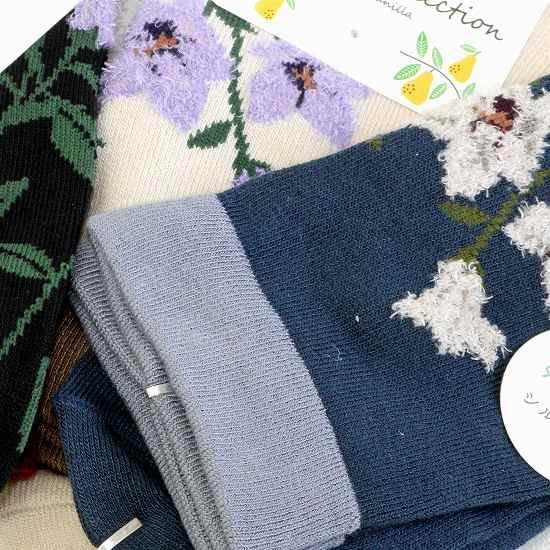 Natural Collection シルクMIX ソックス（桔梗）画像