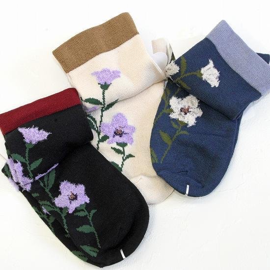 Natural Collection シルクMIX ソックス（桔梗）画像