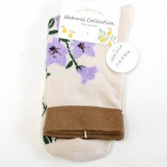 Natural Collection シルクMIX ソックス（桔梗）画像