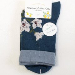 Natural Collection シルクMIX ソックス（桔梗）画像