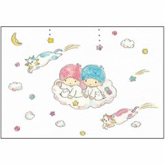 トコロコムギ×サンリオ　ポストカード（キキ＆ララと夜空の流れ星にゃんこ）の画像