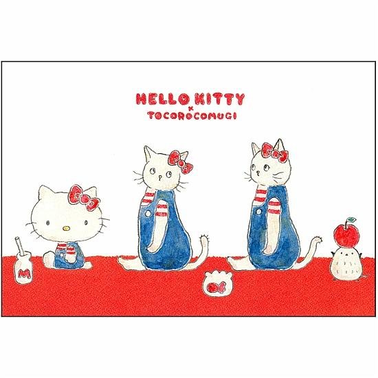 トコロコムギ×サンリオ　ポストカード（キティちゃんに憧れて）画像