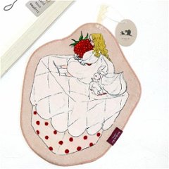 くらはしれい　プリントループタオル（ベージュ）の画像