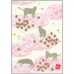 いわぶちさちこ ポストカード（さくら猫）の画像