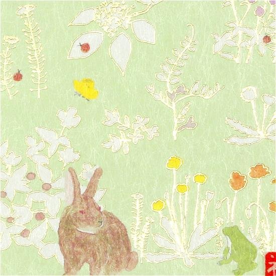 いわぶちさちこ ポストカード（のはらの春）画像