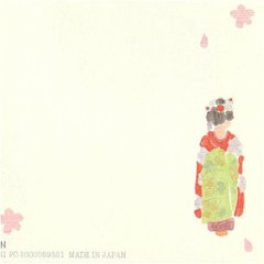 いわぶちさちこ ポストカード（まいこさんと黒猫）画像