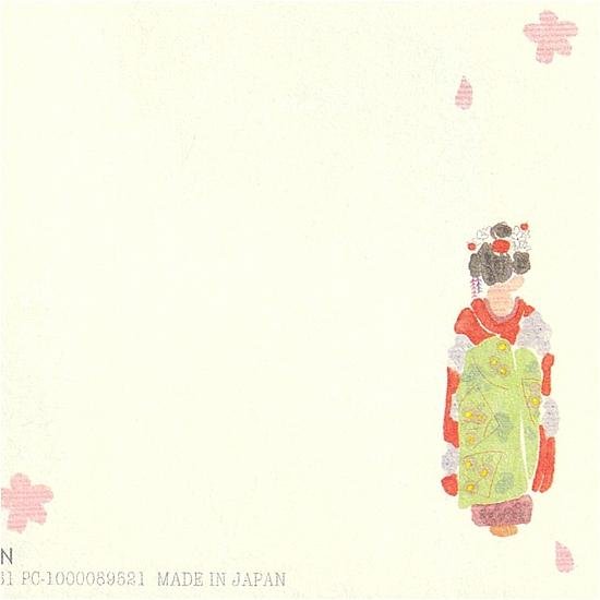 いわぶちさちこ ポストカード（まいこさんと黒猫）画像