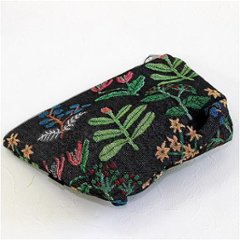 松尾ミユキ　トラベルポーチ（Flower02 BK）画像