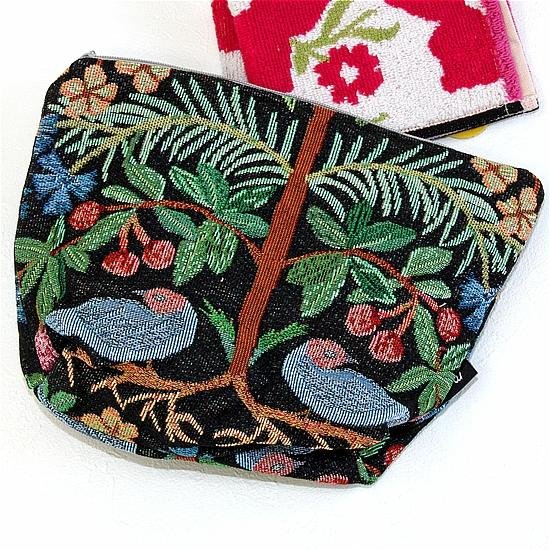 松尾ミユキ　トラベルポーチ（Two birds）画像