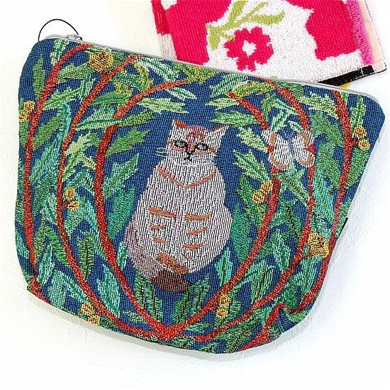 松尾ミユキ　トラベルポーチ（Butterfly cat）画像