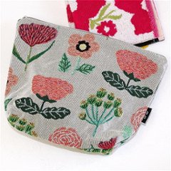 松尾ミユキ　トラベルポーチ（Flower01 IV）の画像