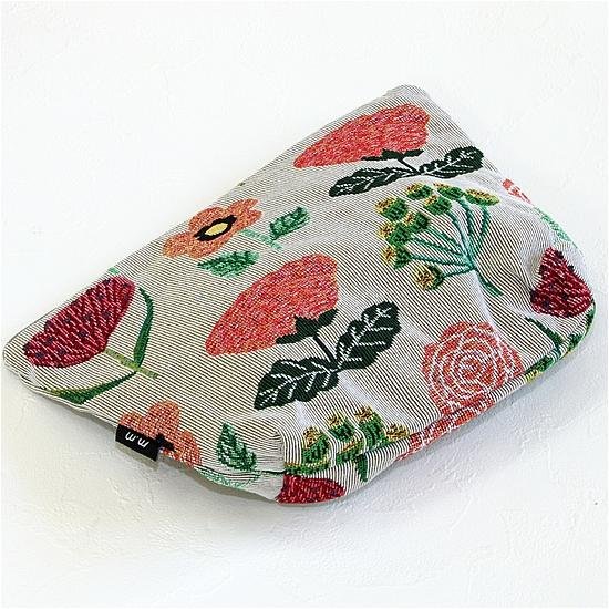 松尾ミユキ　トラベルポーチ（Flower01 IV）画像