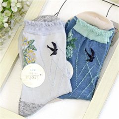 いろは ソックス（アジサイとツバメ）の画像
