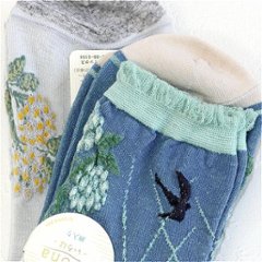 いろは ソックス（アジサイとツバメ）画像