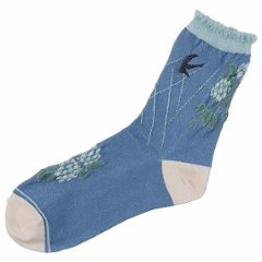 いろは ソックス（アジサイとツバメ）画像