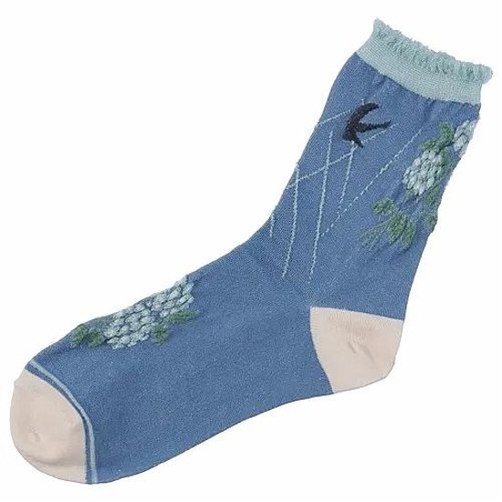 いろは ソックス（アジサイとツバメ）画像