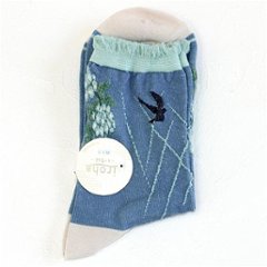 いろは ソックス（アジサイとツバメ）画像