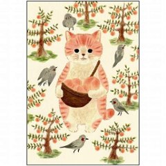 絵本の中のねこ ポストカード（モモトラ）の画像