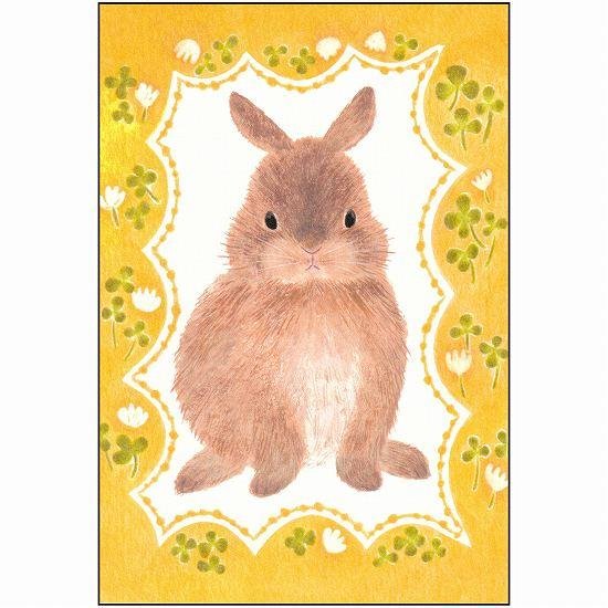 4legs ポストカード（春のうさぎさん）画像