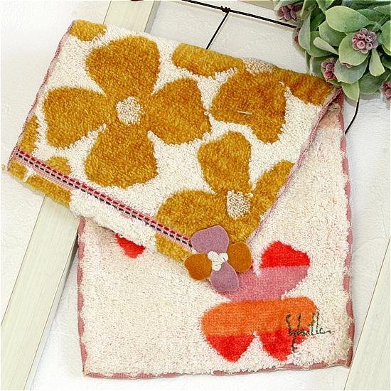 シビラ　ポケットハンカチ（イエローオーカー花）画像