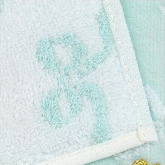 くらはしれい　プリントアップリケハンカチ（ブルー）画像