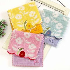 シビラ　ポケットハンカチ（お花アップリケ）の画像