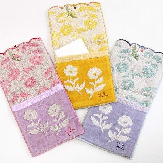 シビラ　ポケットハンカチ（お花アップリケ）画像