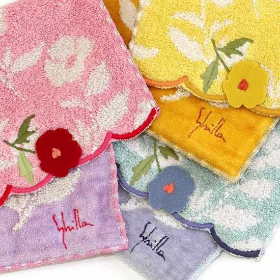 シビラ　ポケットハンカチ（お花アップリケ）画像