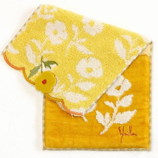 シビラ　ポケットハンカチ（お花アップリケ）画像