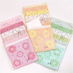 シビラ　ポケットハンカチ（ボーダー花柄）画像