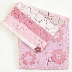 シビラ　ポケットハンカチ（ボーダー花柄）画像