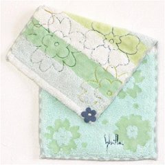 シビラ　ポケットハンカチ（ボーダー花柄）画像
