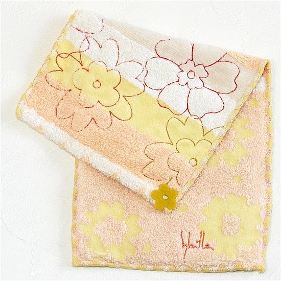 シビラ　ポケットハンカチ（ボーダー花柄）画像