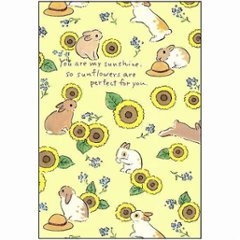 森山標子 ポストカード（あなたは太陽みたいな存在だから、ひまわりが似合うよ）の画像